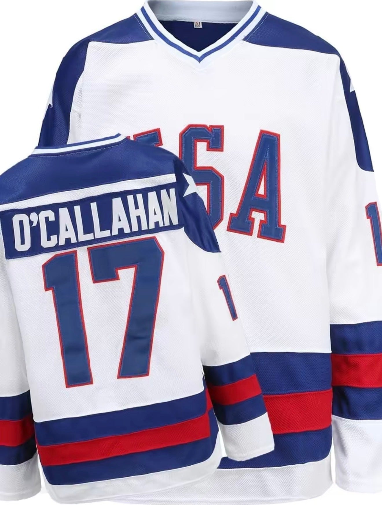 USA Hockey Jersey National Team 1980 Miracle On Ice Style Stitched